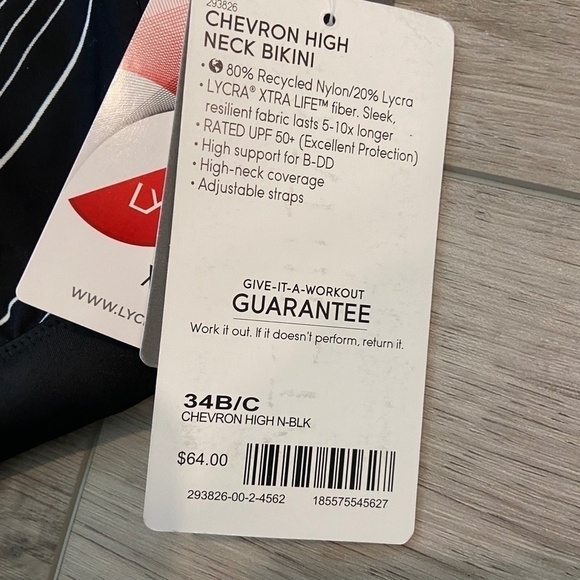 Athleta Chevron High Neck Bikini - Picture 4 of 5